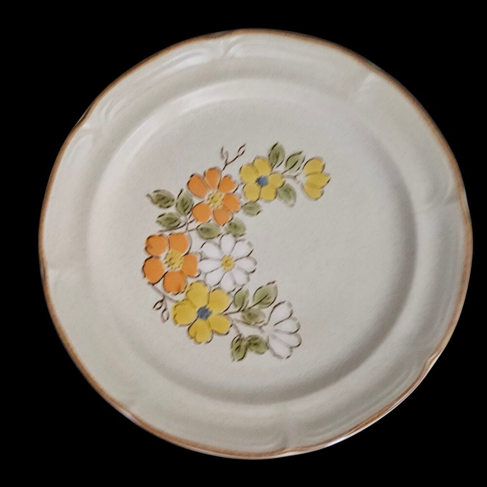 Baroque Spring Garden Hearthside Stoneware Japan Dinner Plates Set of 2